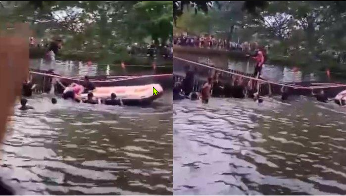 Jembatan Taman Cadika yang Ambruk