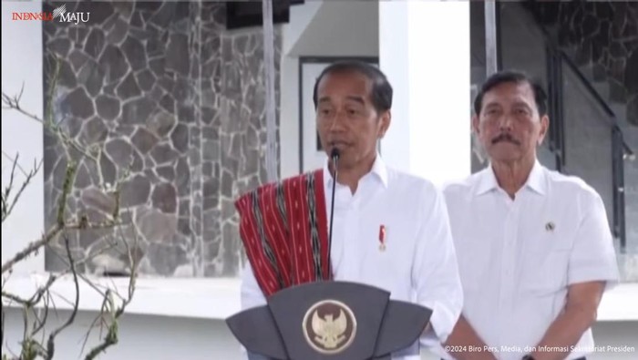 Presiden Jokowi saat meresmikan Pusat riset genomik pertanian