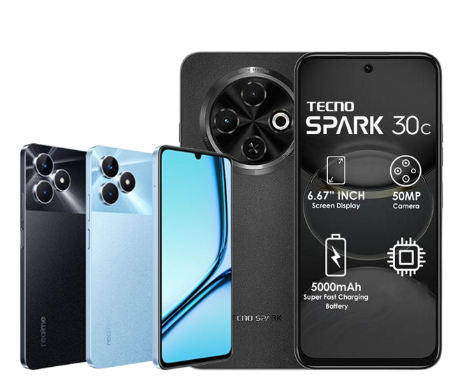 Tecno Spark 30c banding Realme Note 60