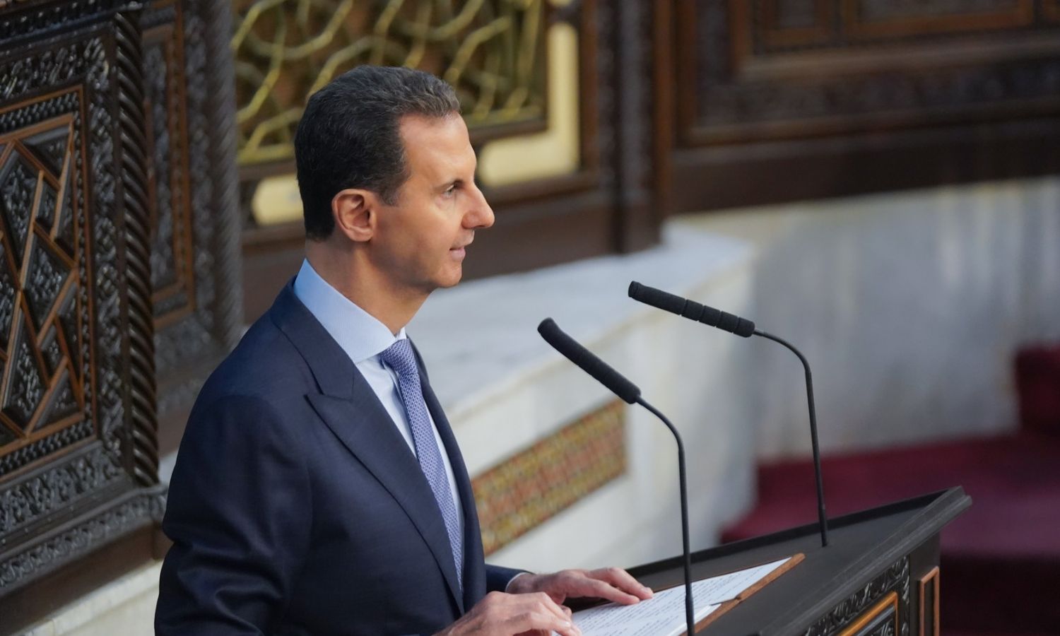 Potret Presiden Suriah, Bashar al-Assad