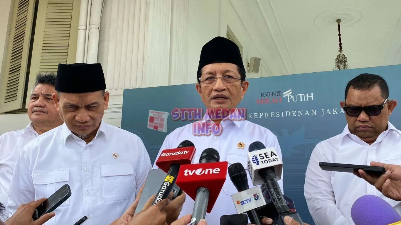 Menteri Agama Republik Indonesia, Nasaruddin Umar Usai Rapat Koordinasi Haji di Istanan Kepresidenan - Linkalimantan.com