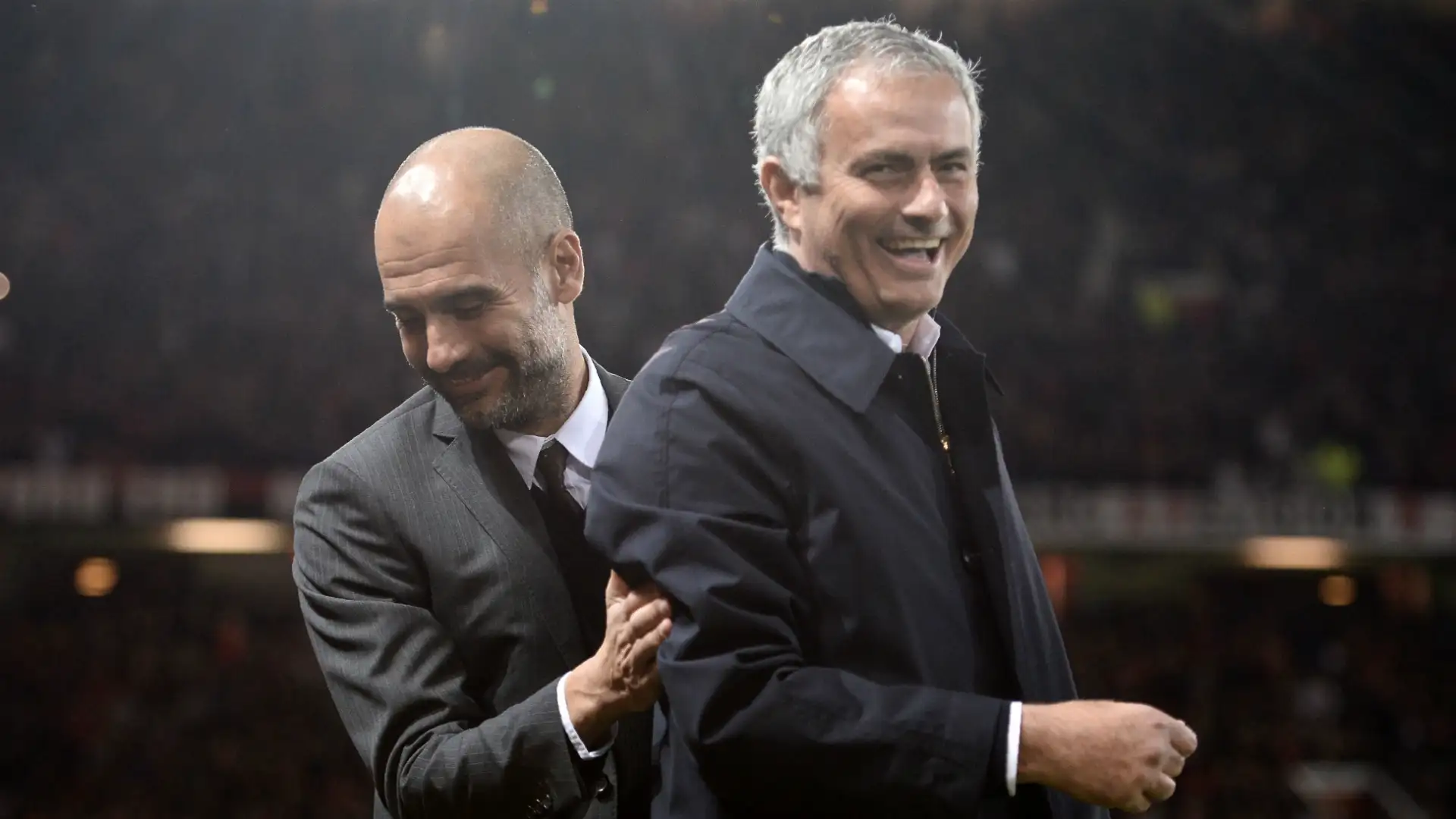 Potret Kebersamaan Pep Guardiola dan Jose Mourinho