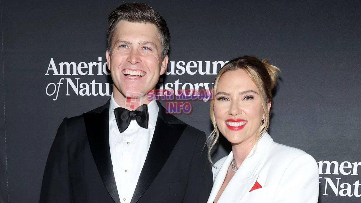 Colin Jost dan Scarlett Johansson. - Mike Coppola/Getty