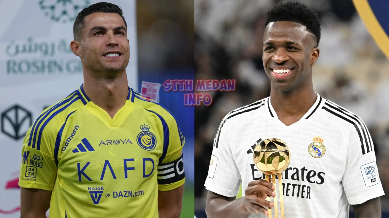 Potret Christiano Ronaldo dan Vinicius Jr - Goal.com