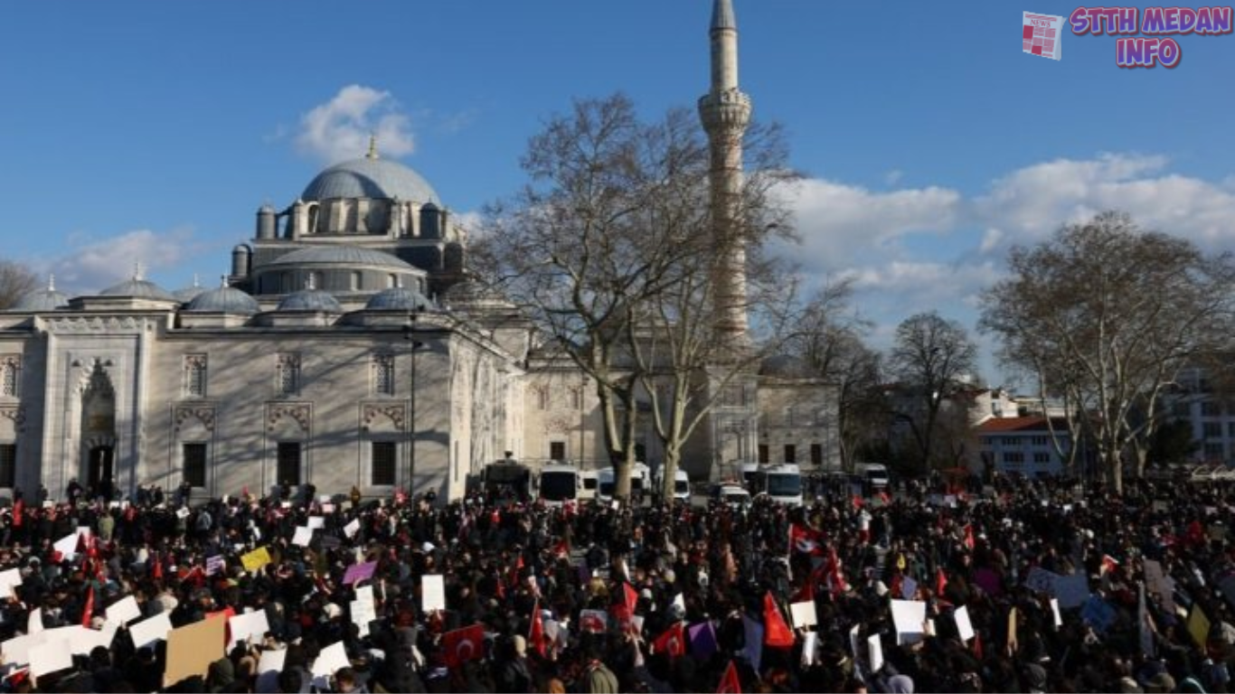 Gelombang Protes di Turki 1.100 Orang Ditangkap Pasca Penahanan Wali Kota Istanbul-